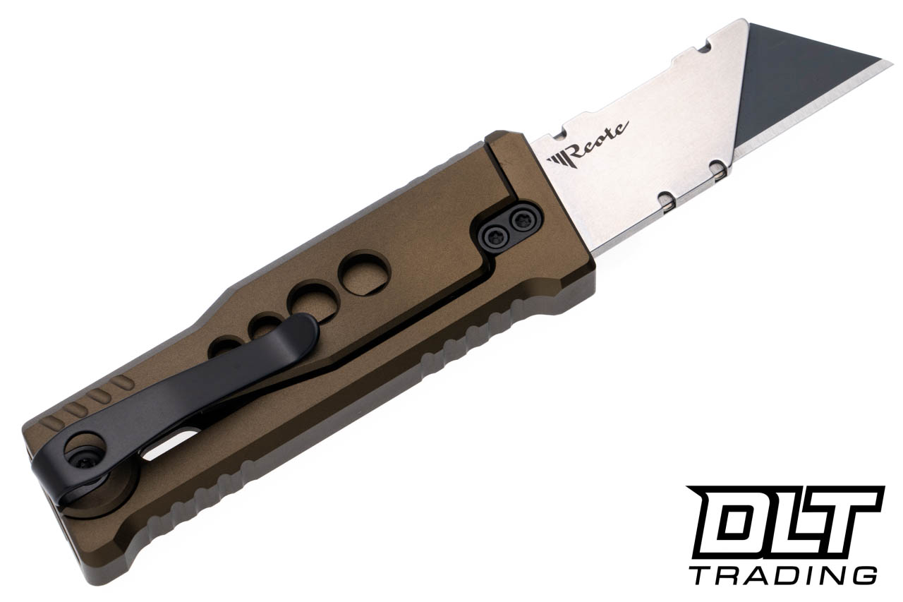 Reate EXO-U Utility Blade v2 - Speed Holes - Bronze Anodized