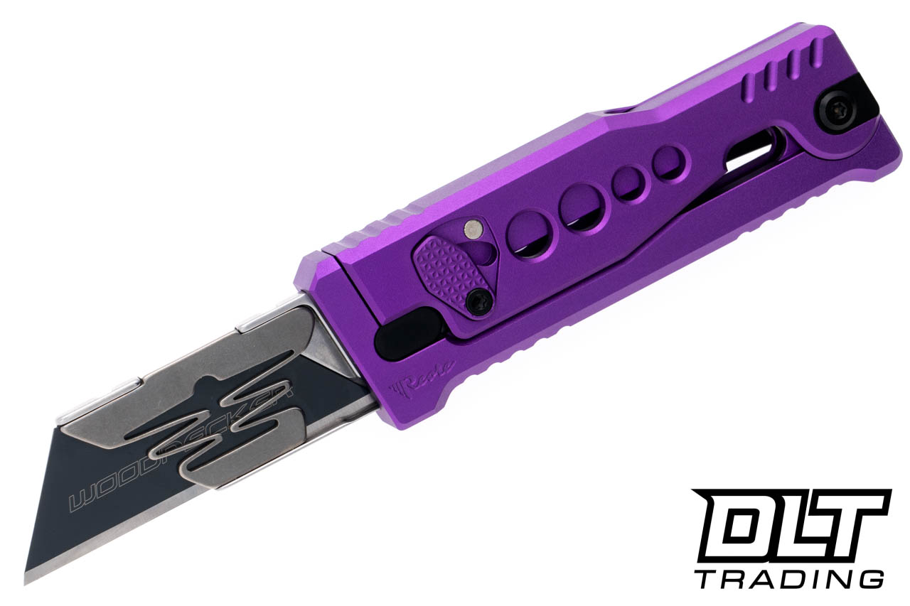 Reate EXO-U Utility Blade v2 - Speed Holes - Purple Anodized