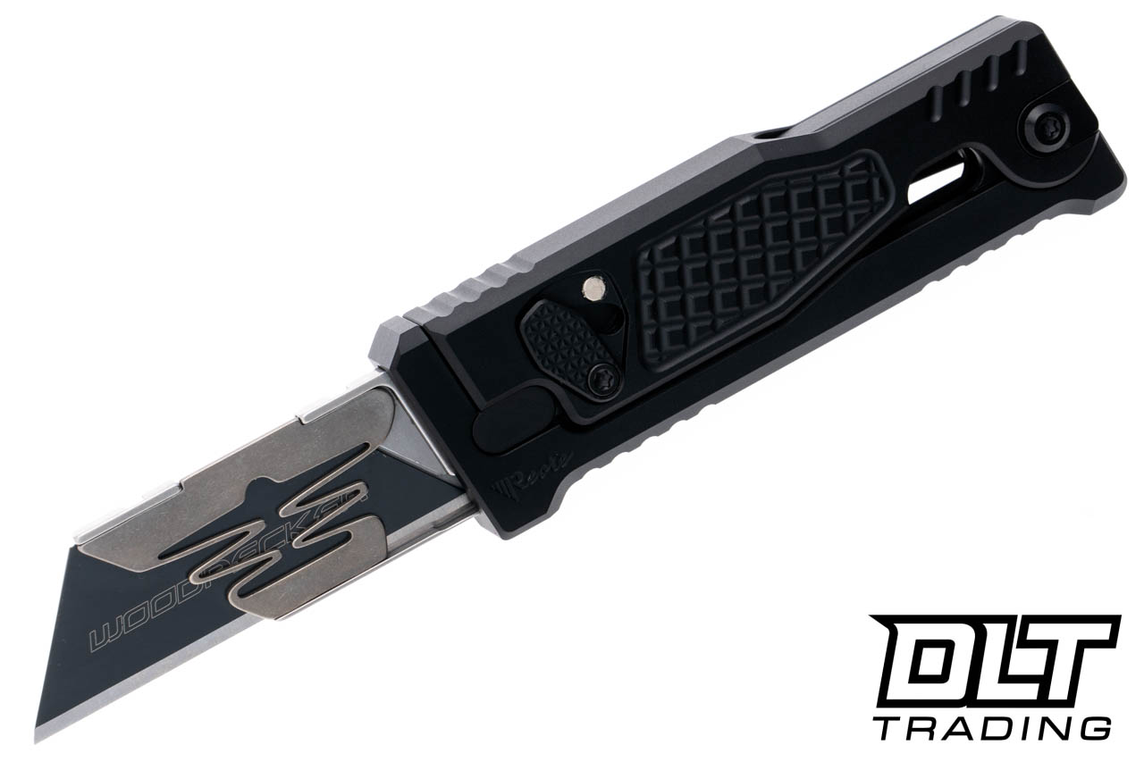 はさみ・カッター reate exo-u Reate EXO-U Utility Blade v2 - Diamond Pattern - Black Anodized