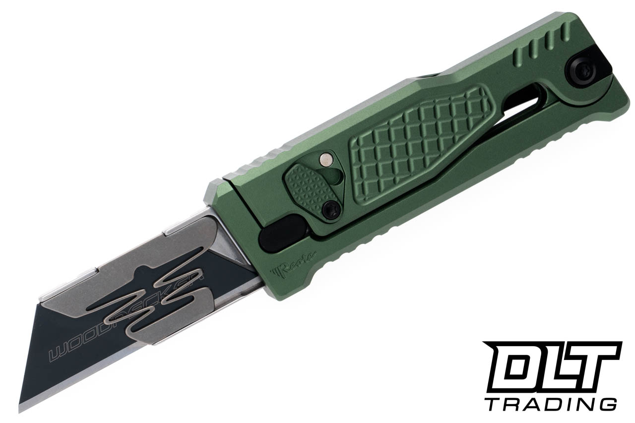 yuta yuta　ローリングス グリーン レガース α GEL Reate EXO-U Utility Blade v2 - Diamond Pattern - Green Anodized