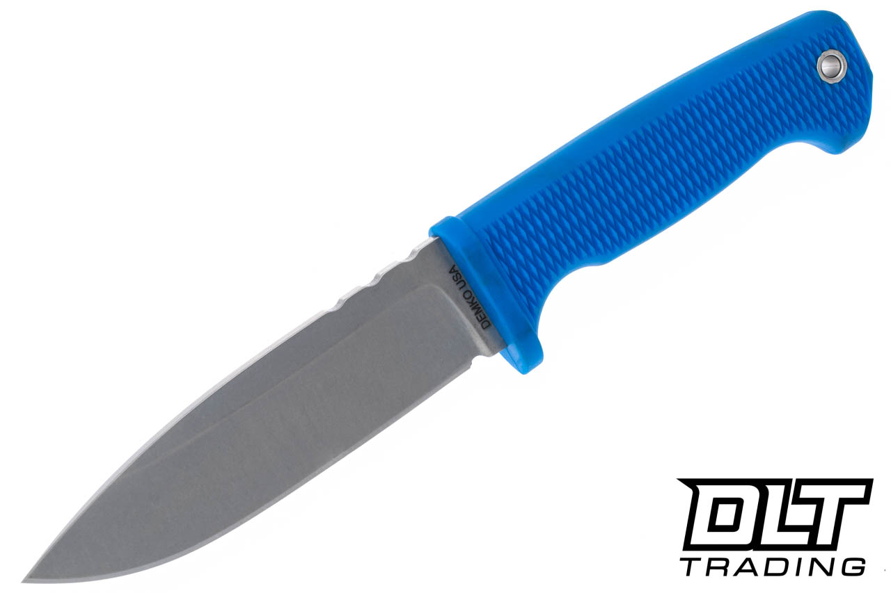 Demko FreeReign Drop Point MagnaCut - Blue Handle - DLT Trading