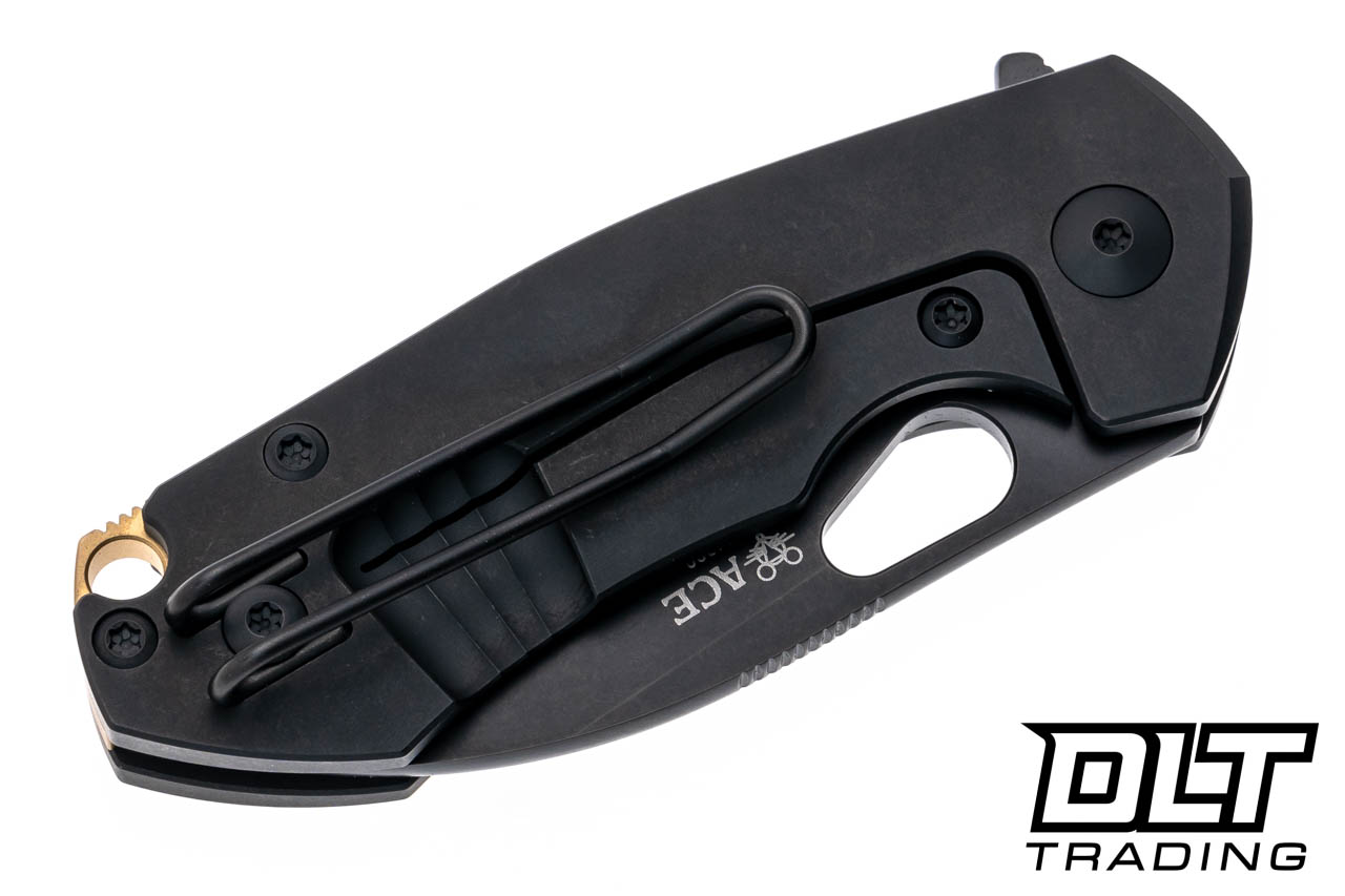 巨鯉 リミテッド GiantMouse ACE RIV - Titanium Blackout - PVD M390 Blade - DLT Trading