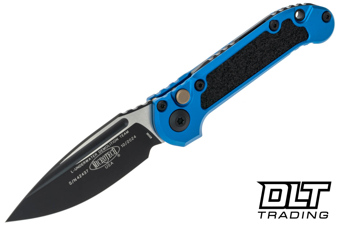 Microtech 1135-1BL LUDT Gen III S/E - Blue Handle - Black Blade