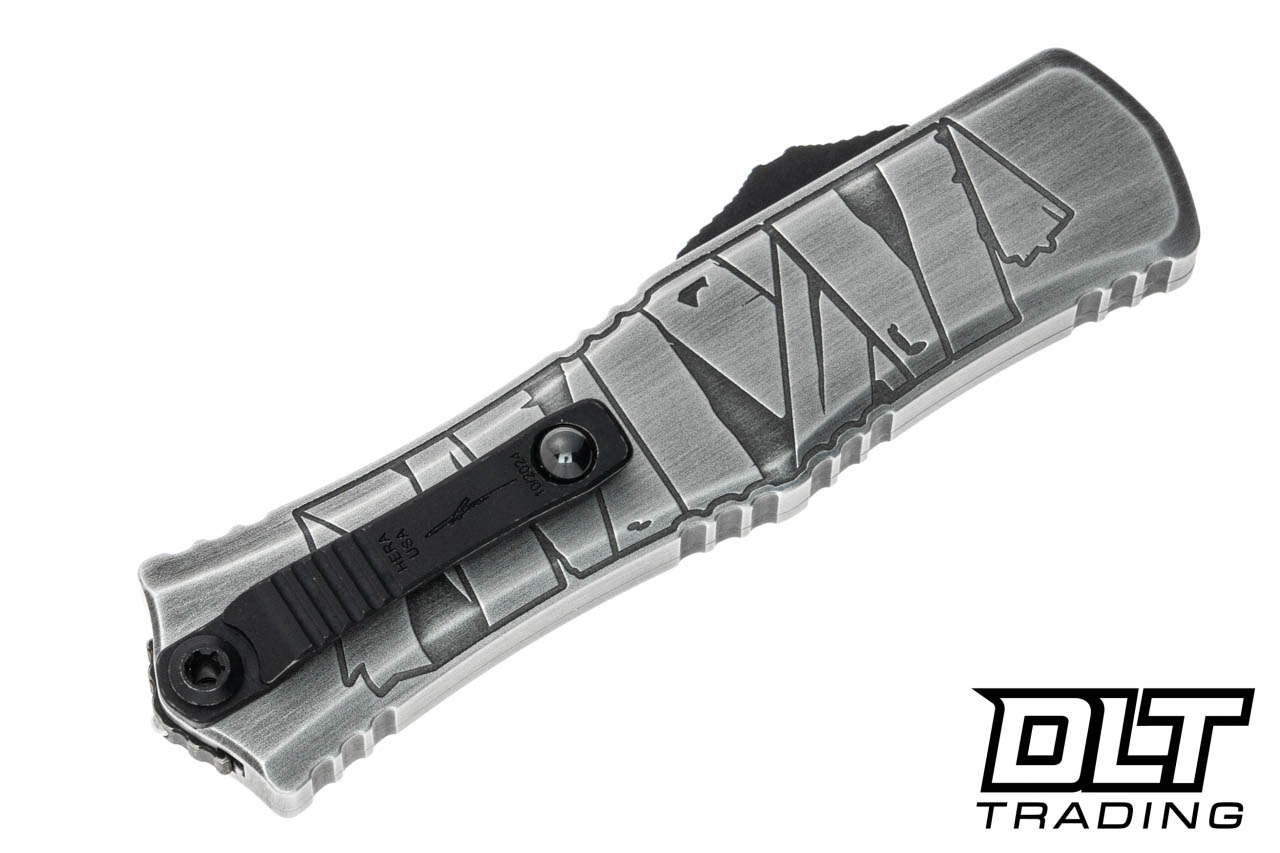 Microtech 1702M-1BMHWMYS Mini Hera D/E - Brushed Metal Mummy Wrap