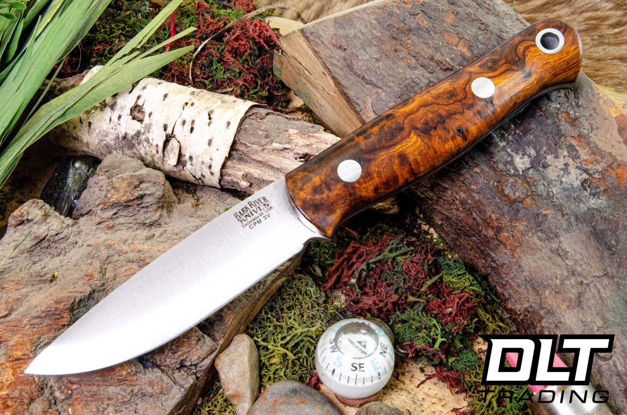 Bark River Bushcrafter LT 3V Desert Ironwood Burl - Black Liners #1