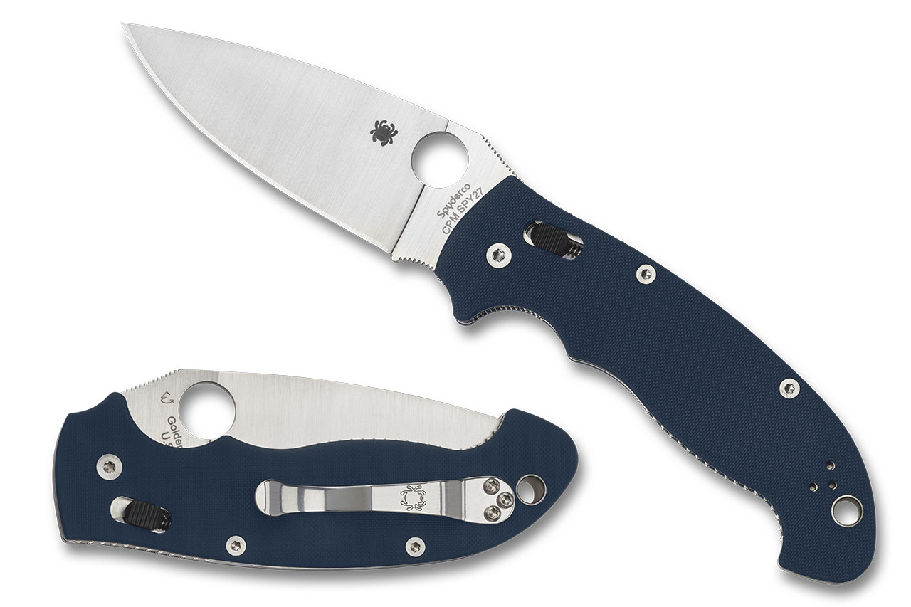 Spyderco C95GPCBL2 Manix 2 XL - Colbat Blue G-10 - SPY27 Blade