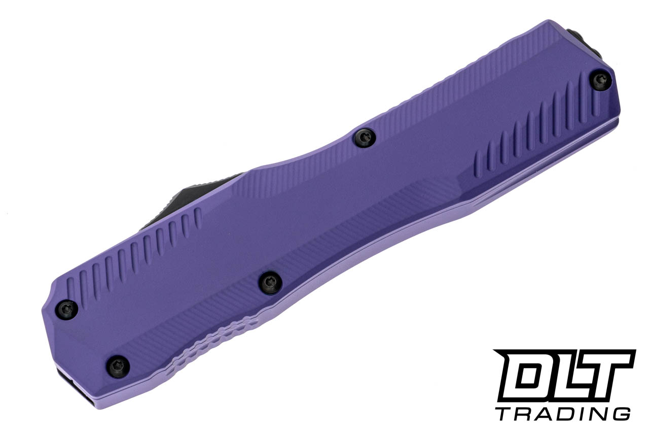 Kershaw Livewire 9000PURBLK | Black MagnaCut OTF Purple Aluminum