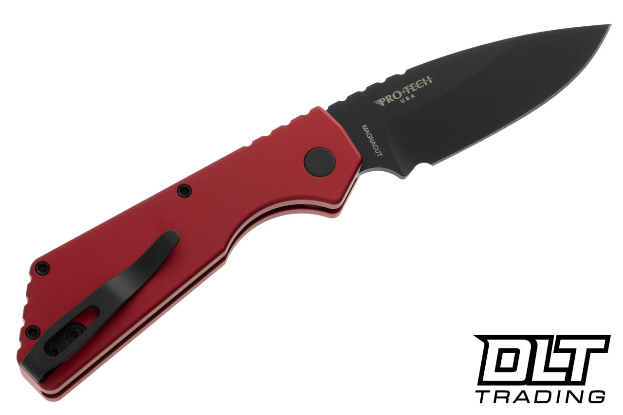 Pro-Tech Strider PT+ - Red Handle - Black MagnaCut Blade - DLT Trading