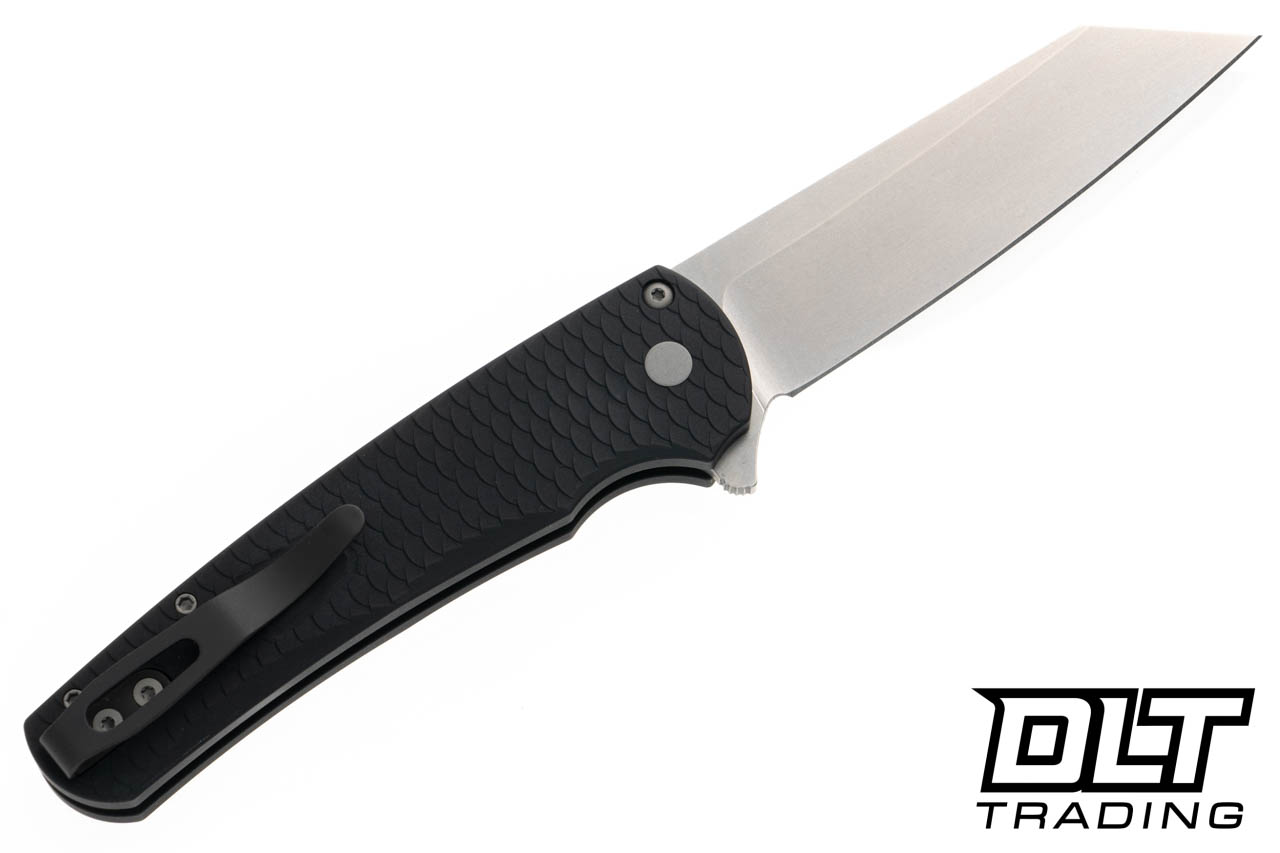 Pro-Tech Malibu Reverse Tanto - Black Dragon Scale Textured Handle