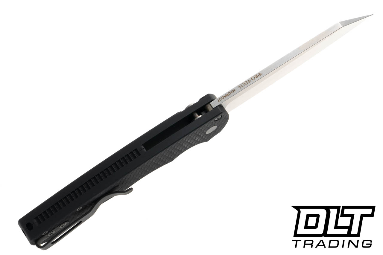 Pro-Tech Malibu Reverse Tanto - Black Dragon Scale Textured Handle