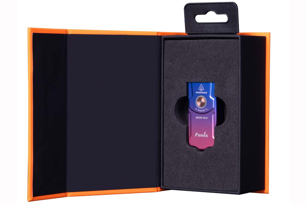 Fenix E03R V2.0 Keychain Flashlight - Nebula - DLT Trading