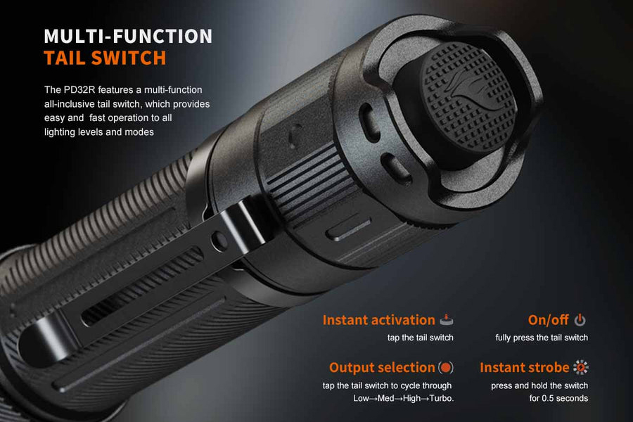 Fenix PD32R Flashlight - Brunette - DLT Trading