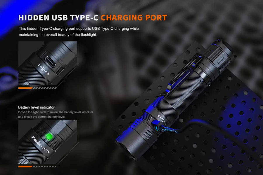 Fenix PD32R Flashlight - Brunette - DLT Trading