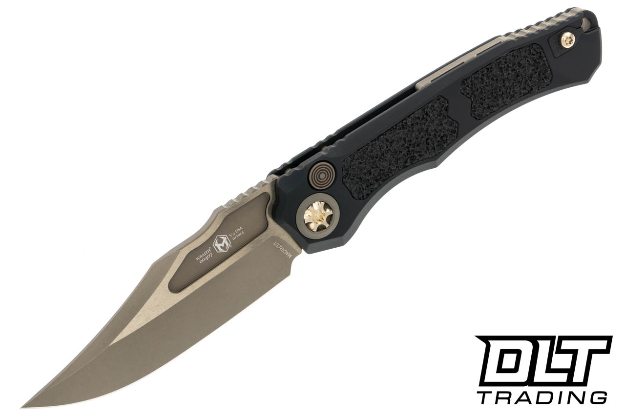 Heretic Wraith V4 Bowie Bronze MagnaCut Blade - Black Chassis