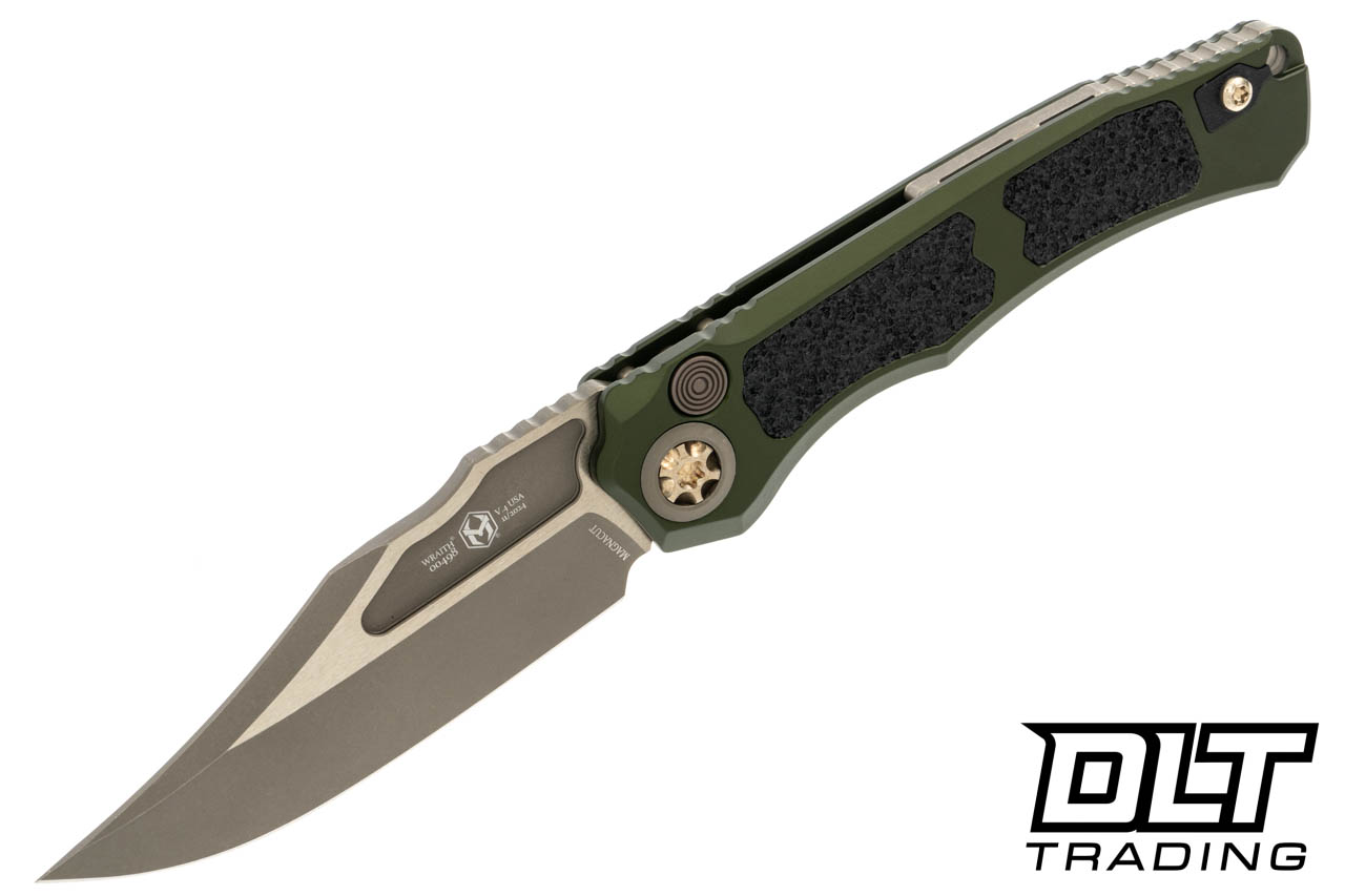 Heretic Wraith V4 Bowie Bronze MagnaCut Blade - Green Chassis