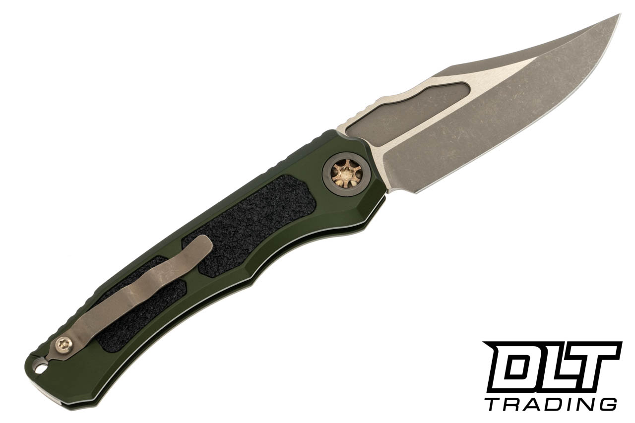 Heretic Wraith V4 Bowie Bronze MagnaCut Blade - Green Chassis