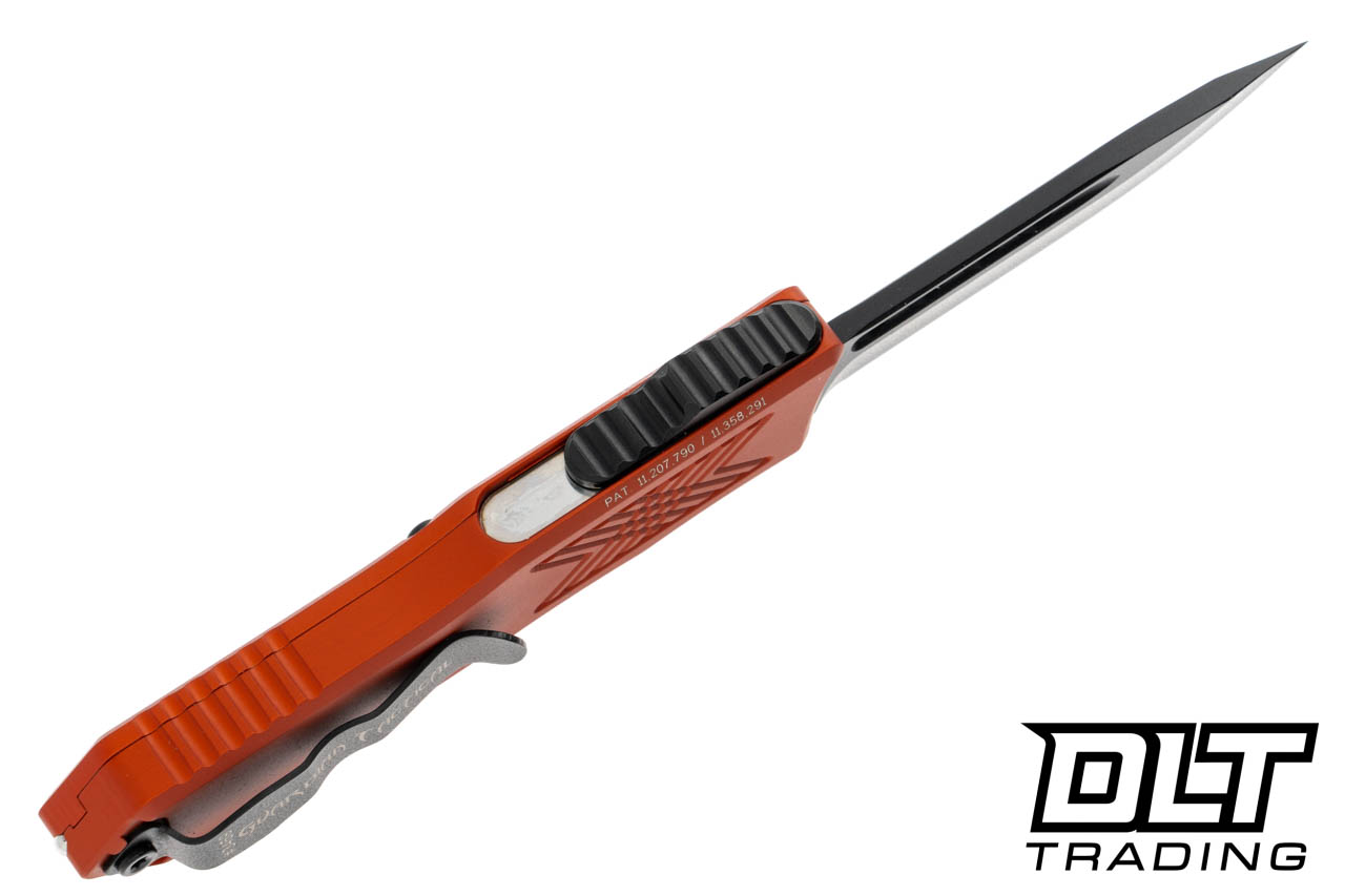 Guardian Tactical GTX-025 OTF Elmax Black Drop Point - Burnt