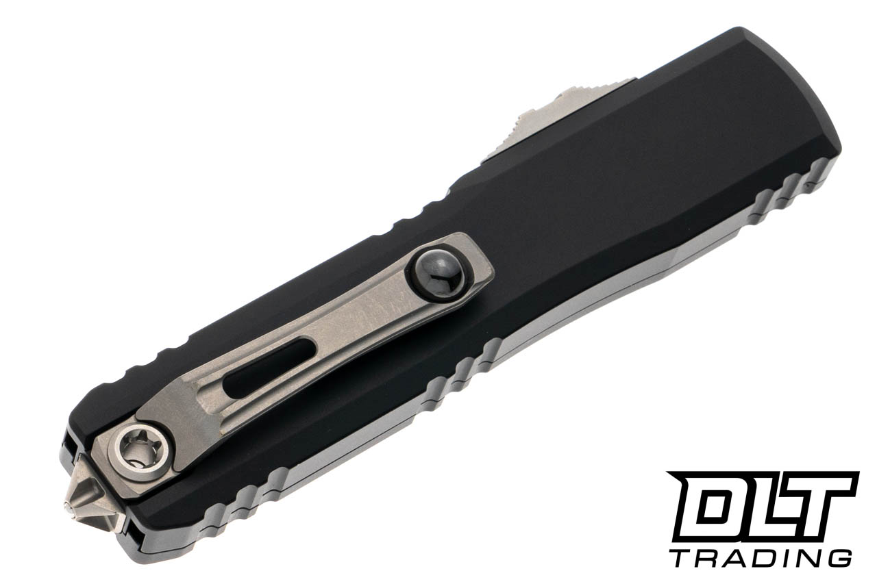 テックナイン　technine クリスブラッドショー　　サイズXLT Microtech 1122-10 Ultratech ZBP D/E - Black Handle - Stonewashed