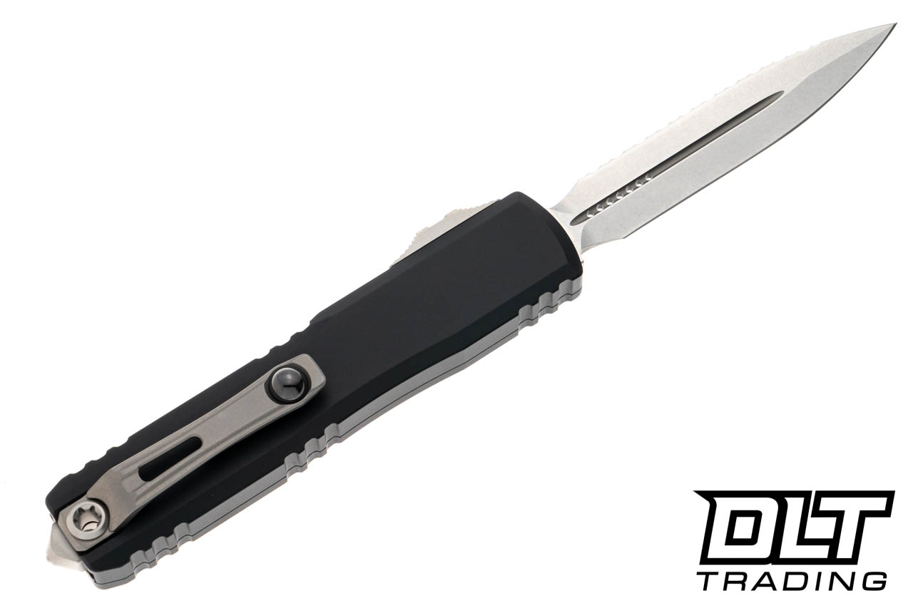 Microtech 1122-12 Ultratech ZBP D/E - Black Handle - Stonewashed