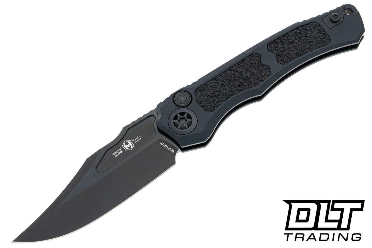 Heretic Wraith V4 Bowie - DLC MagnaCut - Black Aluminum Tactical
