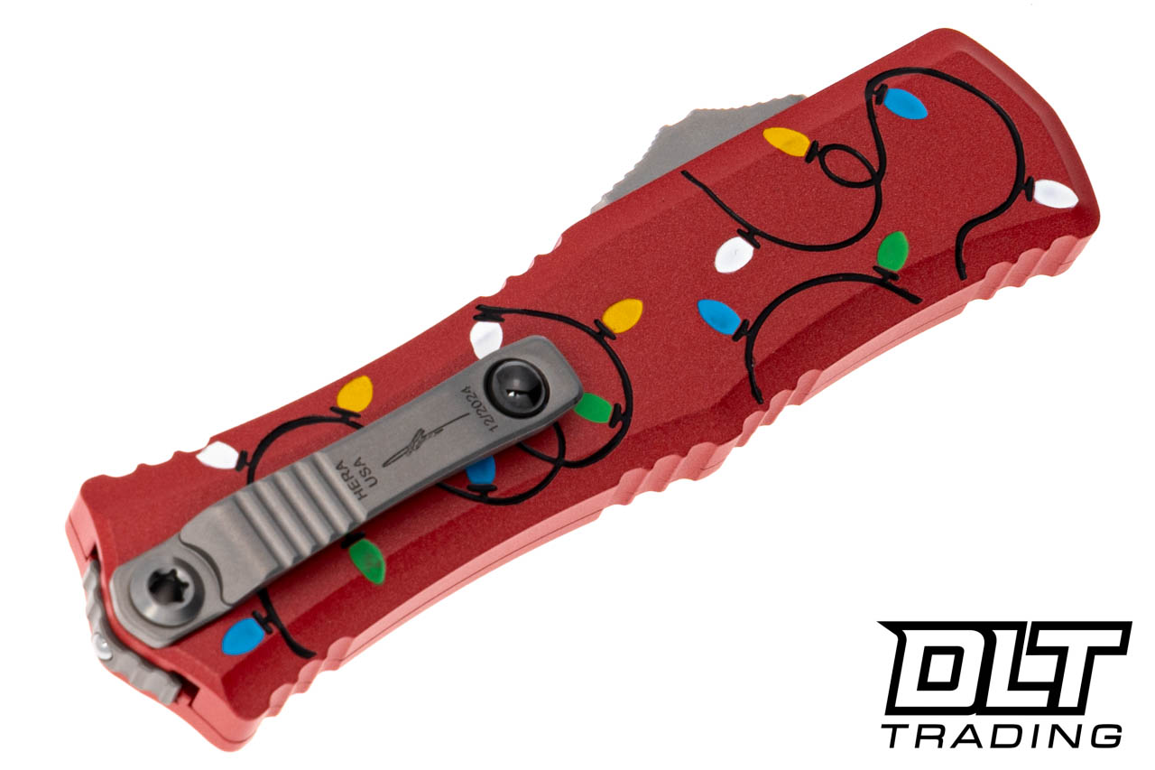 サイレントメビウス グロスポリナーミニレプリカ Microtech 1703M-10RDCMAS Mini Hera S/E - Christmas Red Handle