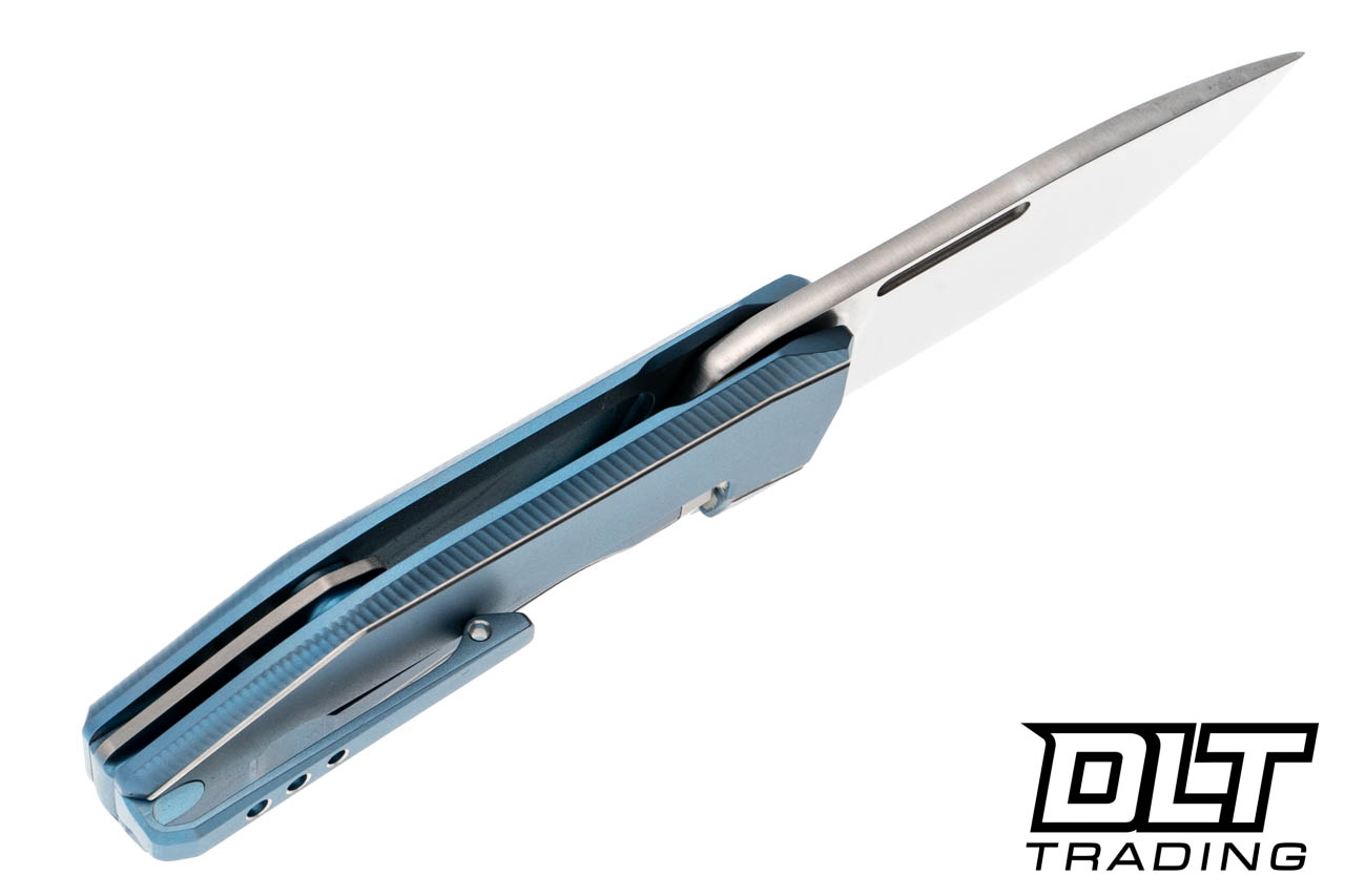 LionSteel N.ONE - Satin MagnaCut Blade - Blue Titanium - DLT Trading
