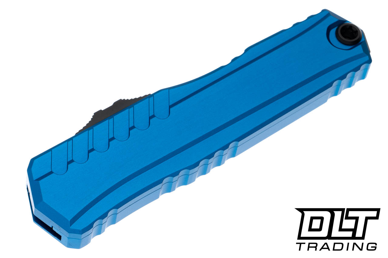 Microtech 1242-1BL Cypher II D/E - Blue Handle - Black Blade - DLT