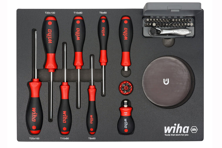 Wiha 45 Piece Knife Maintenance Magnetic Workstation Kit - DLT Trading