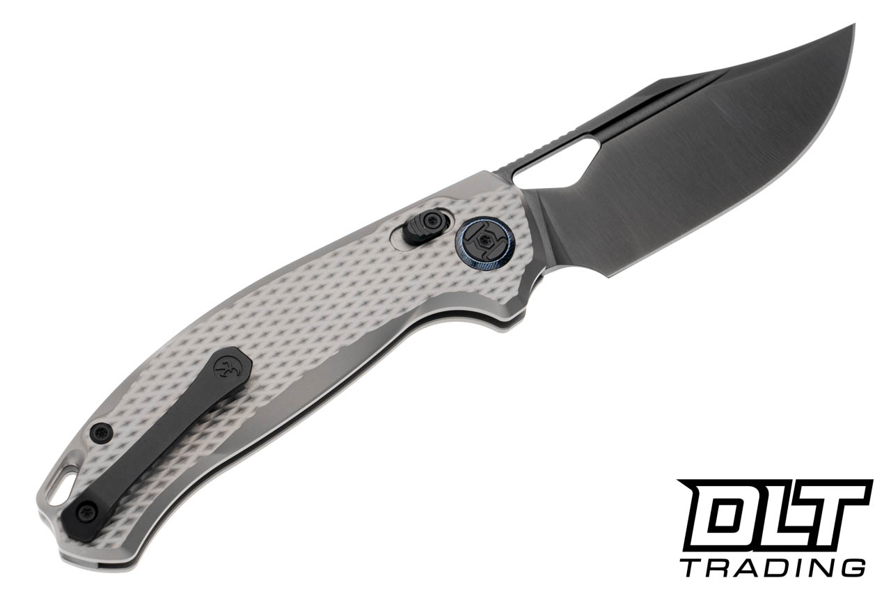 Kunwu Django XL - Diamond Bead Blasted Titanium - Satin DLC Elmax