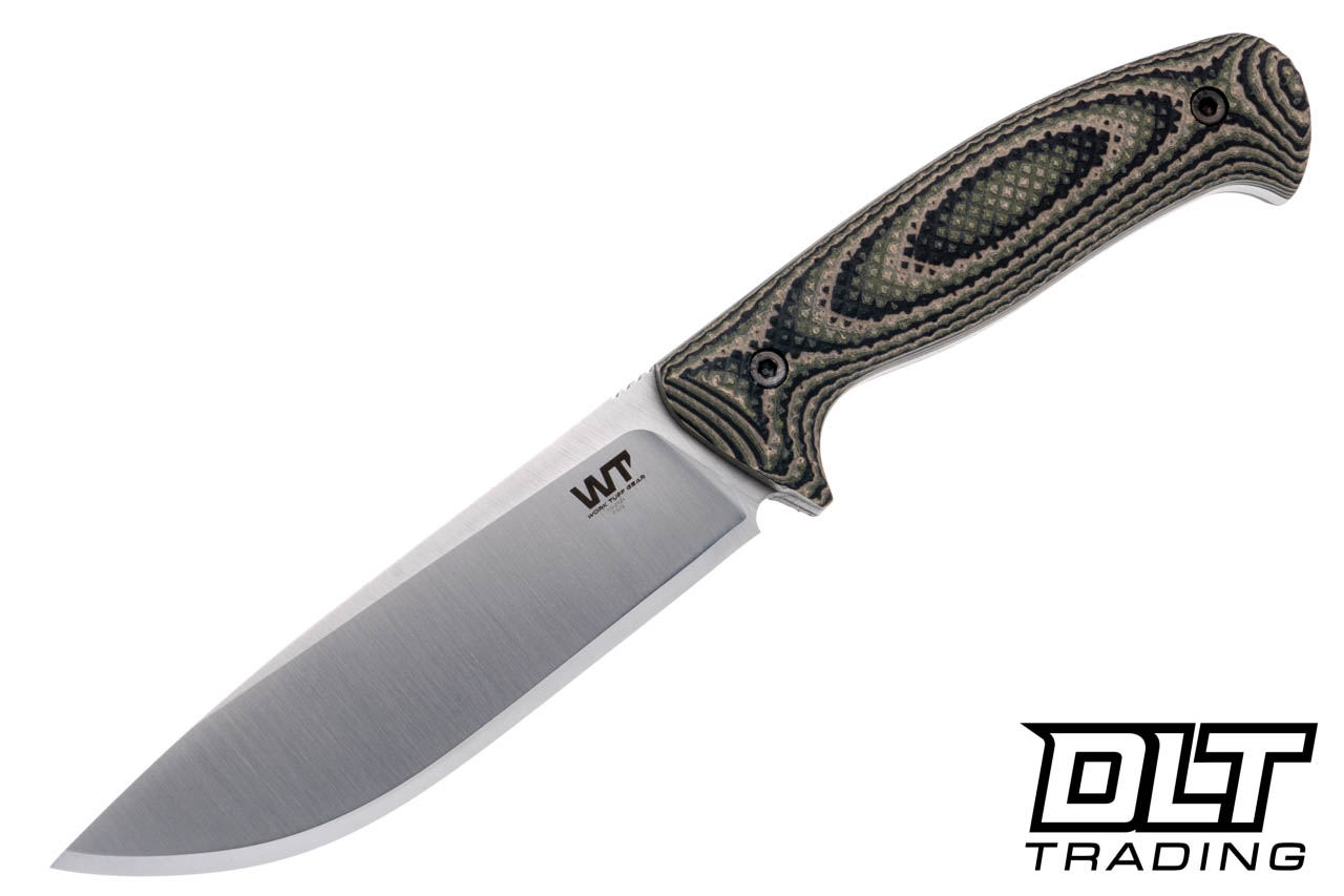 WTG Red Wolf - Satin K329 Blade - Jungle Camo G-10 - Gator Grip