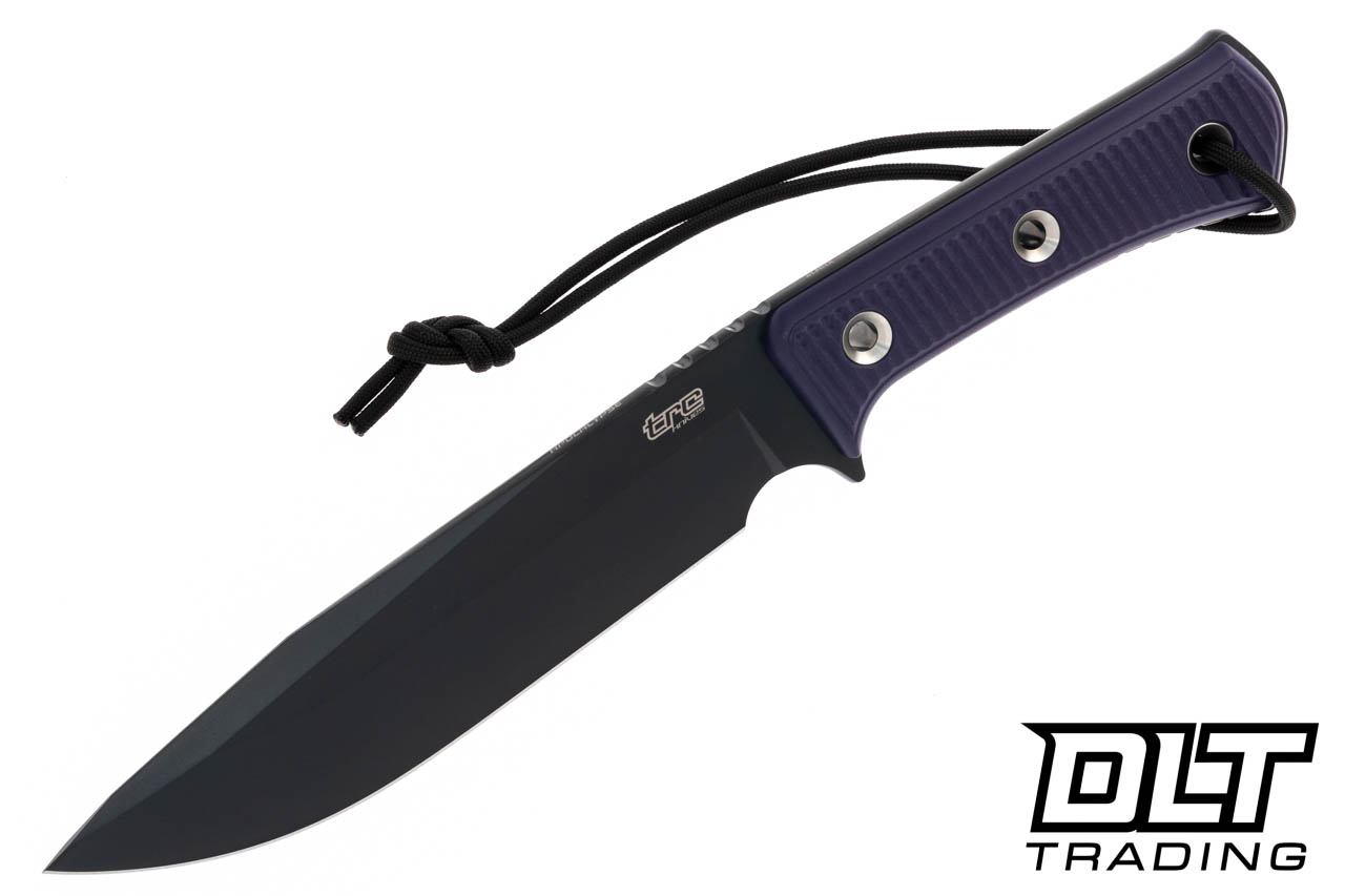 TRC Apocalypse DLC Elmax Blade - Purple G-10 - Kydex Sheath - DLT