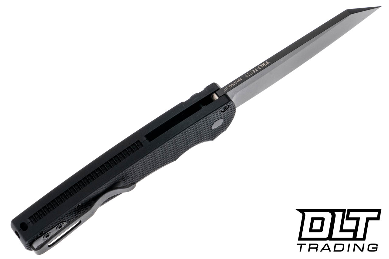 ◆ept◆ MALIBU BLACK 11715381 Pro-Tech Malibu Flipper Knife Textured Black Aluminum 3.5