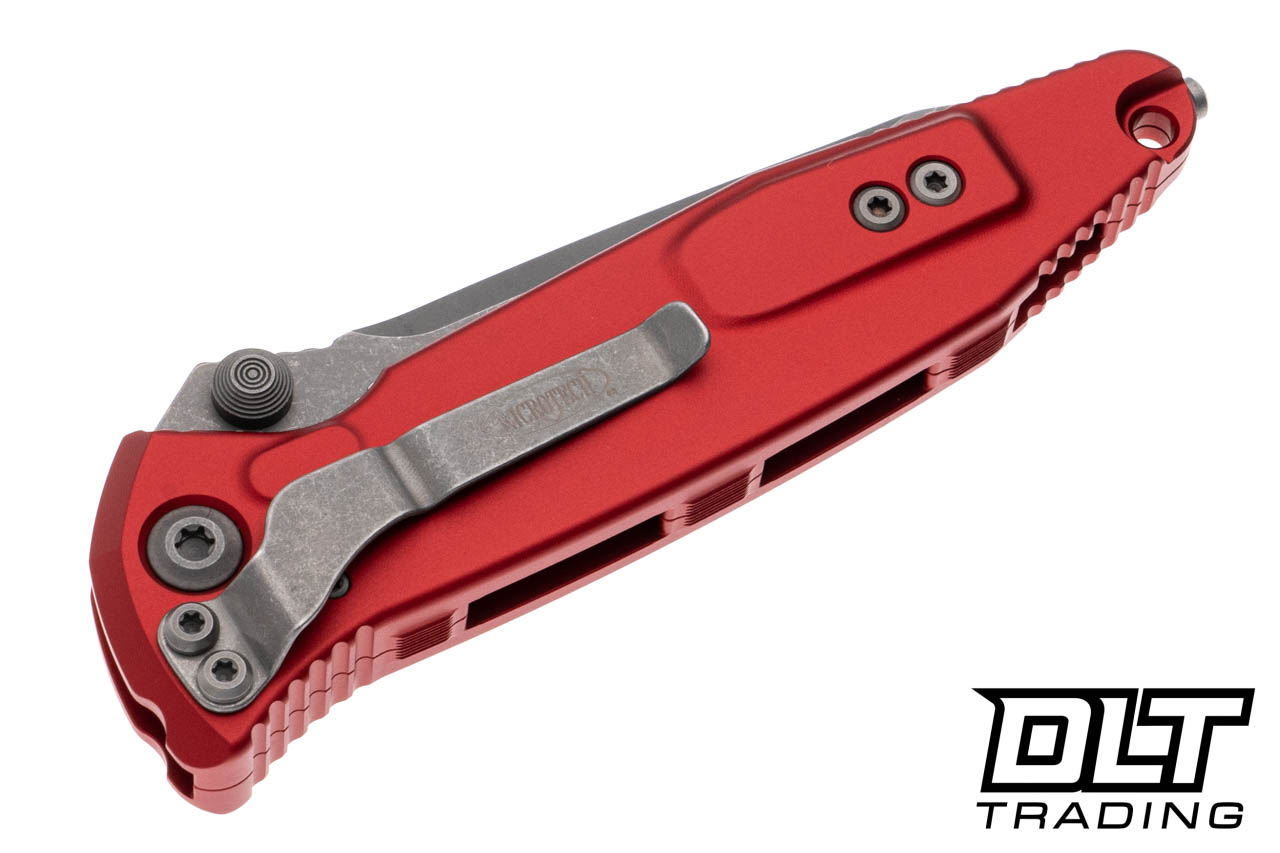 Microtech 161-10APRD Socom Elite T/E - Red Handle - Apocalyptic
