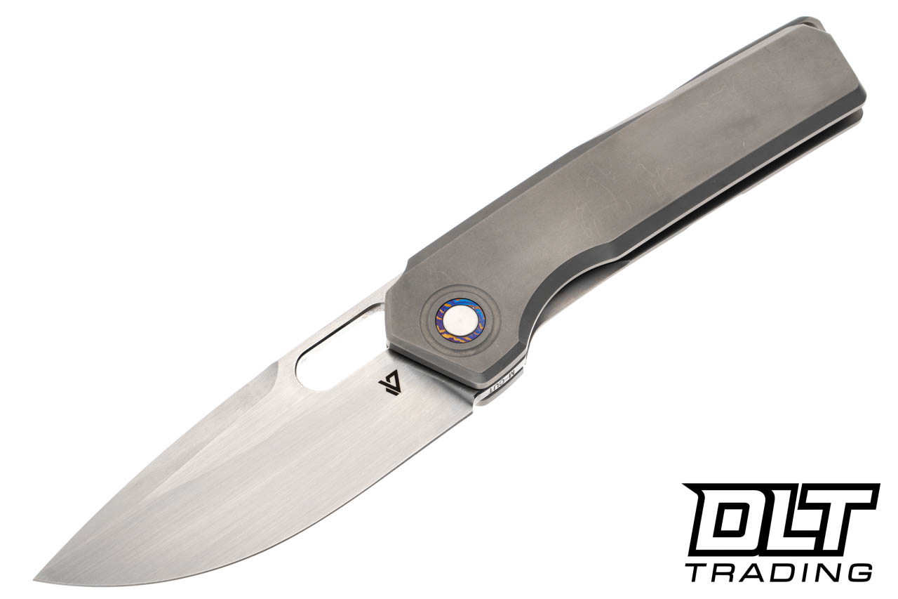 Vanguard Breaker - Sandblast Titanium - Satin MagnaCut Blade - DLT