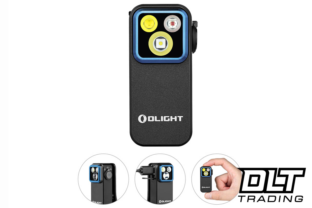 Olight Oclip Pro Clip on Flashlight with Floodlight and Red Light