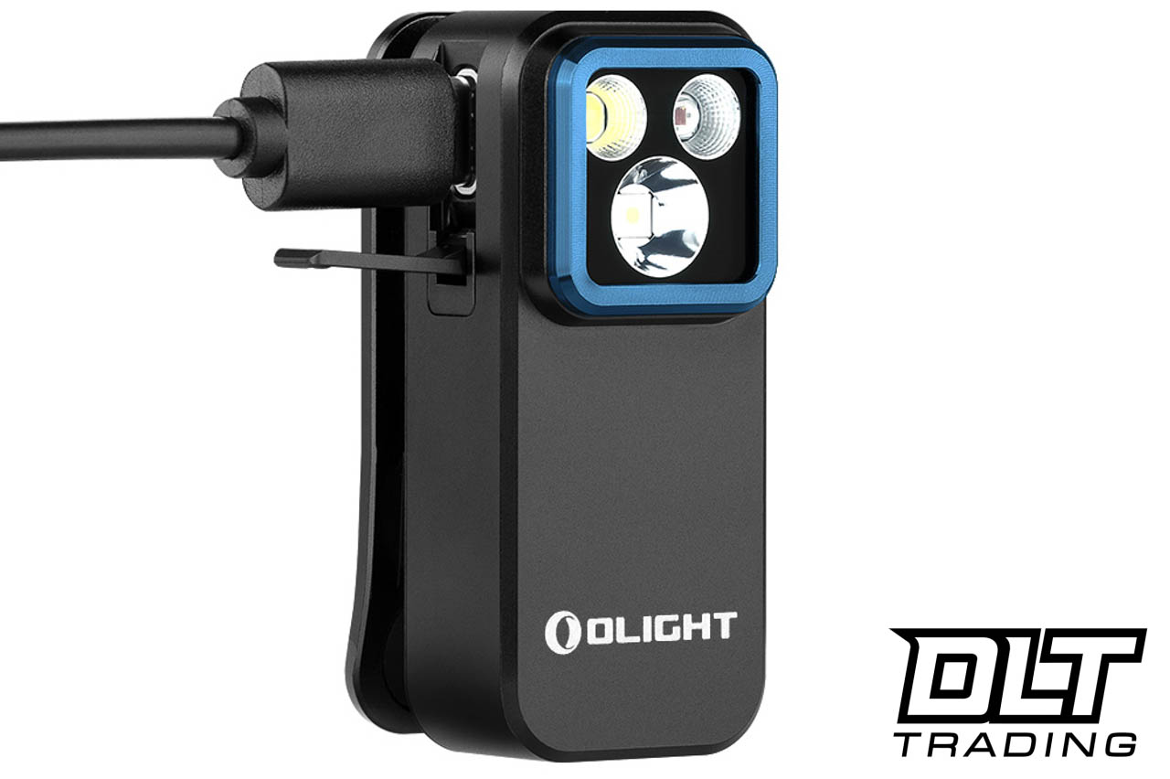 Olight Oclip Pro Clip on Flashlight with Floodlight and Red Light