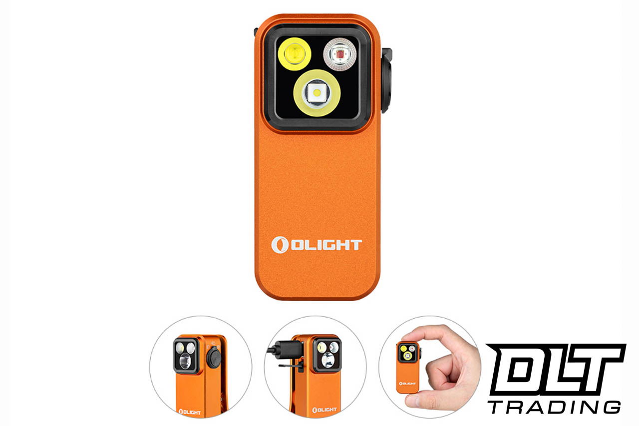 Olight Oclip Pro Clip on Flashlight with Floodlight and Red Light