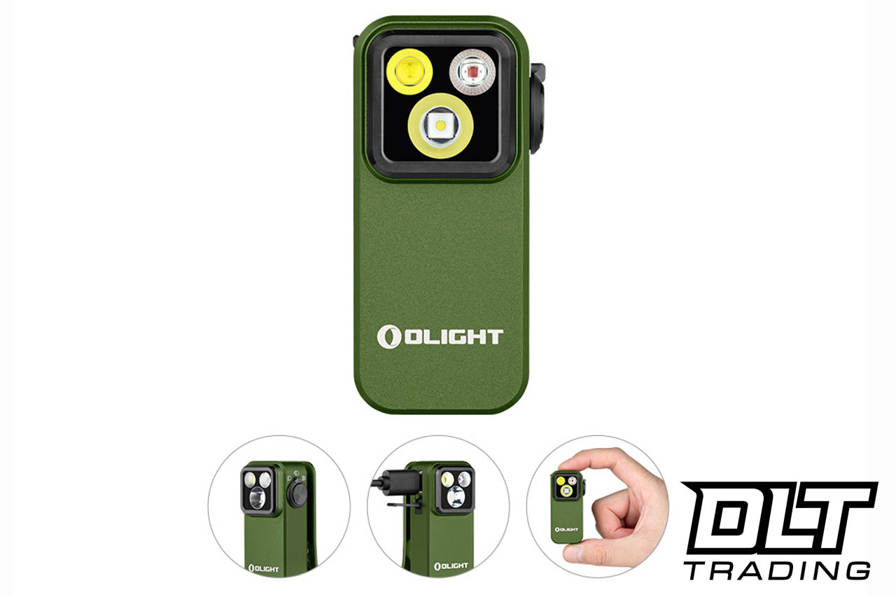 Olight Oclip Pro Clip on Flashlight with Floodlight and Red Light
