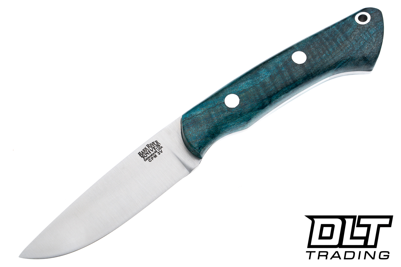 Bark River Featherweight Fox River 3V Aquamarine Maple Burl #1 Bark River Featherweight Fox River 3V Aquamarine Maple Burl #1