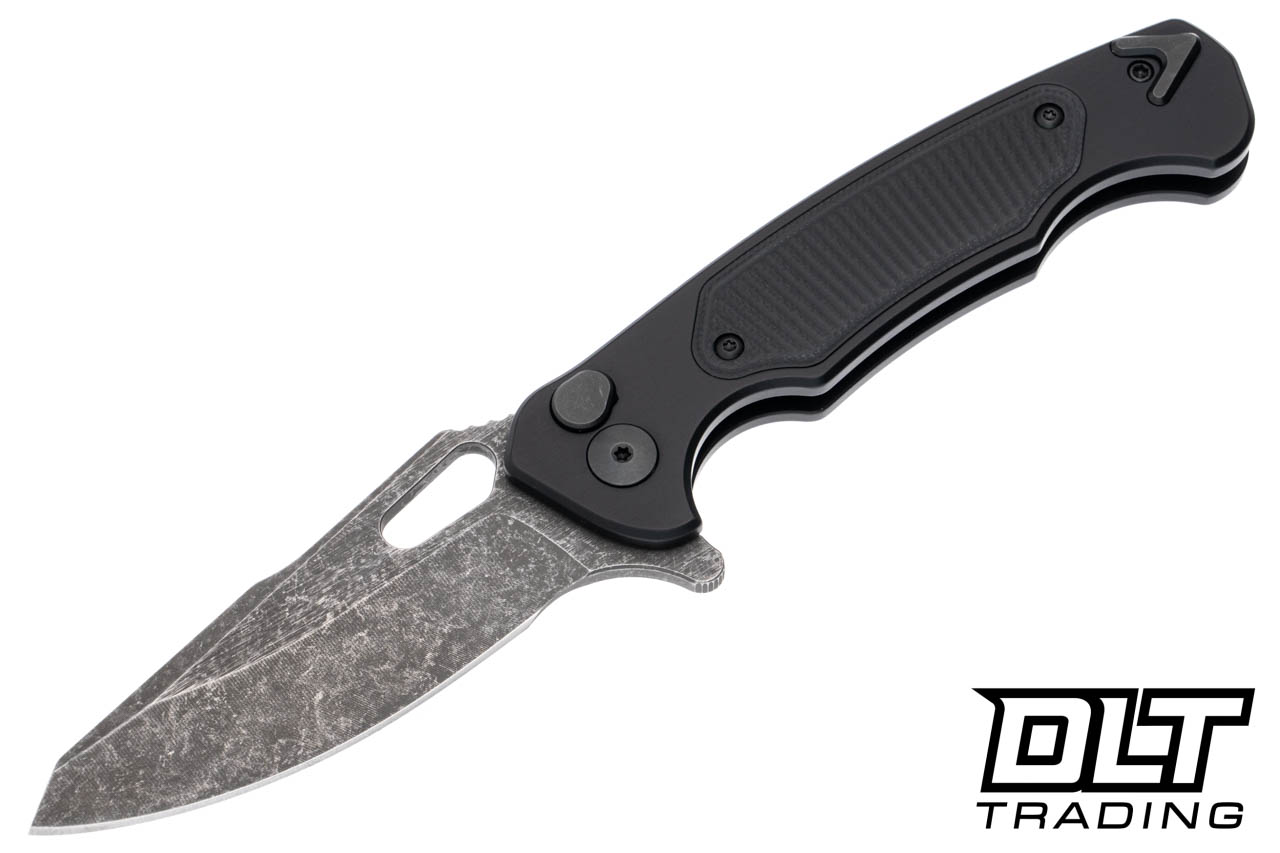Dead Reckon Ridgeback - Black Aluminum Handle - Radial Milled G-10