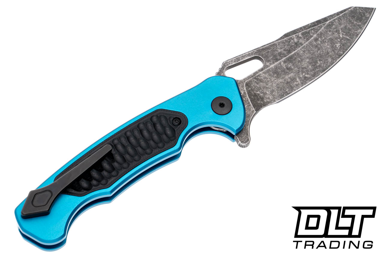 Dead Reckon Ridgeback - Turquoise Anodized Aluminum Handle
