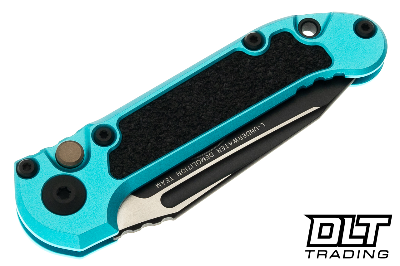Microtech 1136-1TQ LUDT Gen III T/E - Turquoise Handle - Black