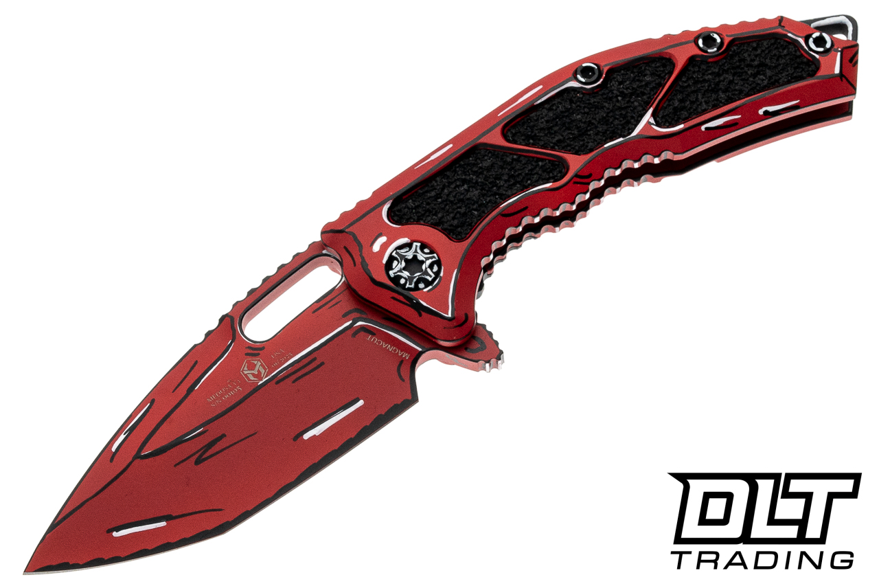 Heretic Medusa Manual Tanto MagnaCut - Red Cel Shading Aluminum