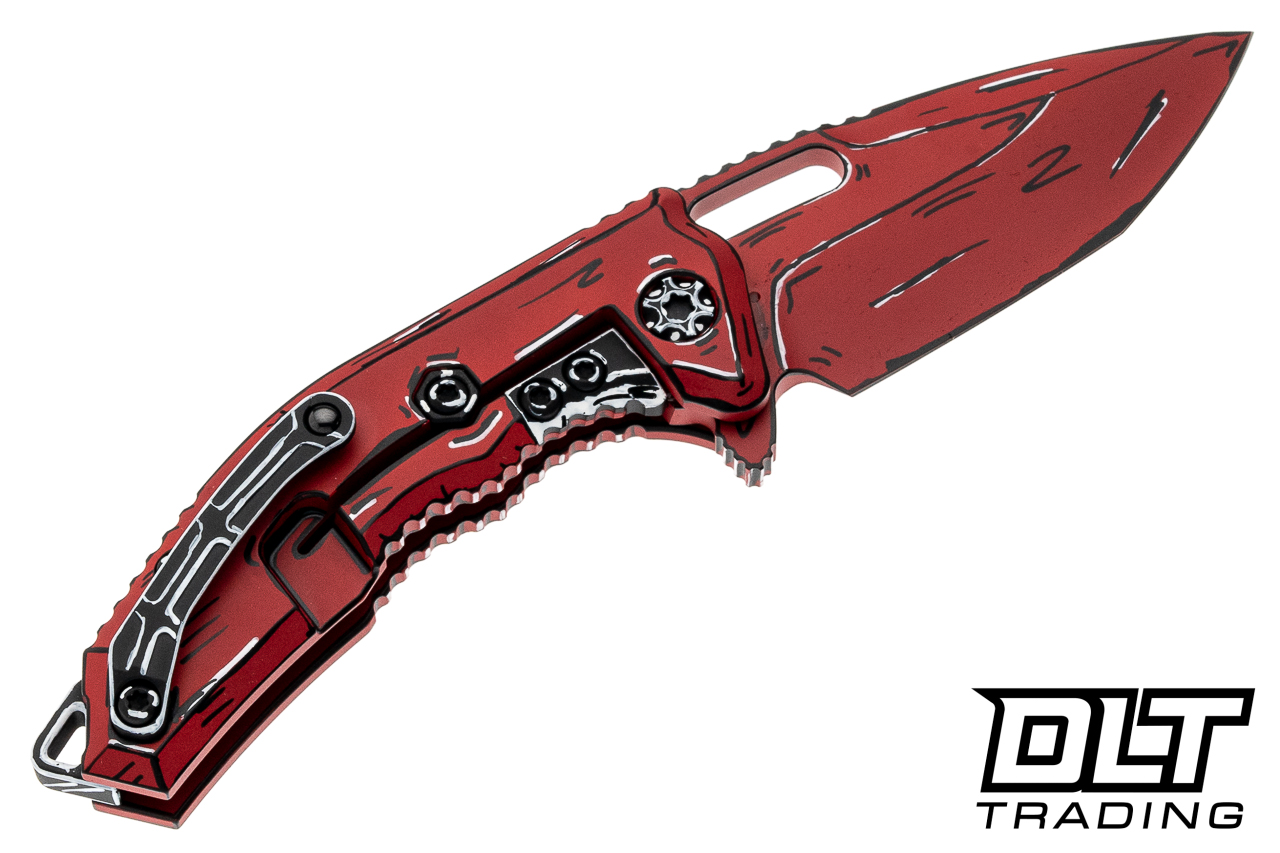 Heretic Medusa Manual Tanto MagnaCut - Red Cel Shading Aluminum