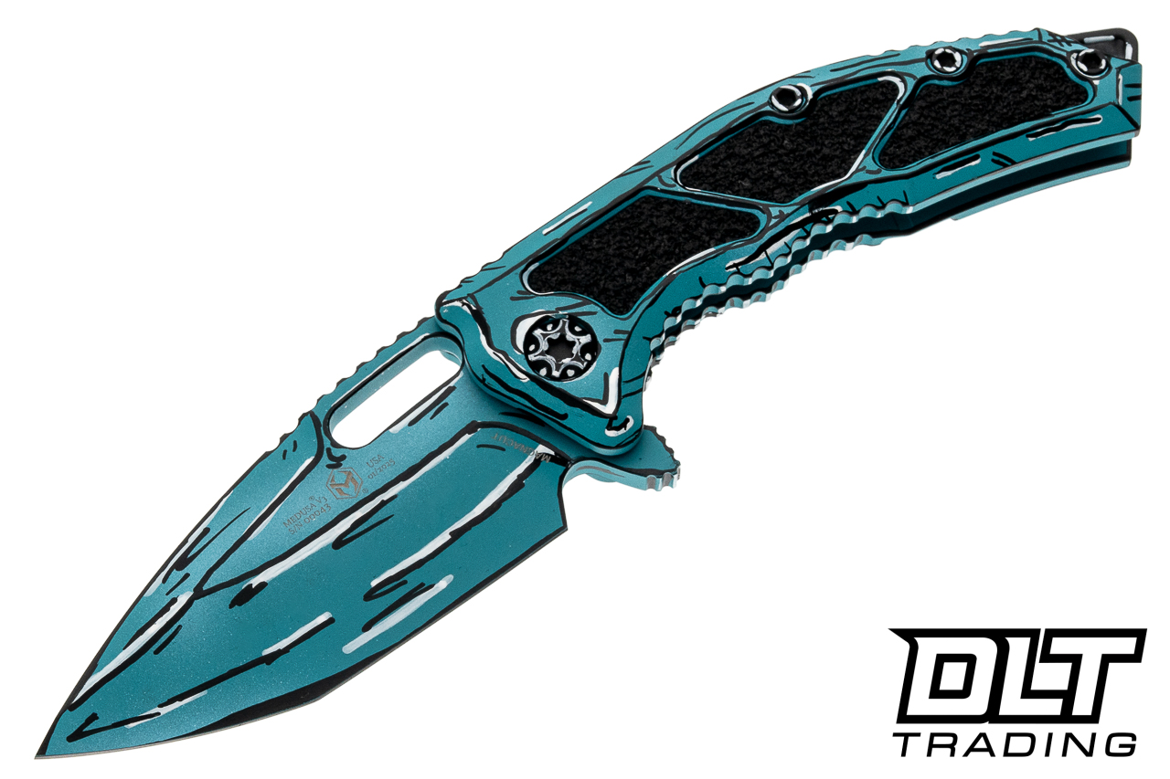 Heretic Medusa Manual Tanto MagnaCut - Turquoise Cel Shading