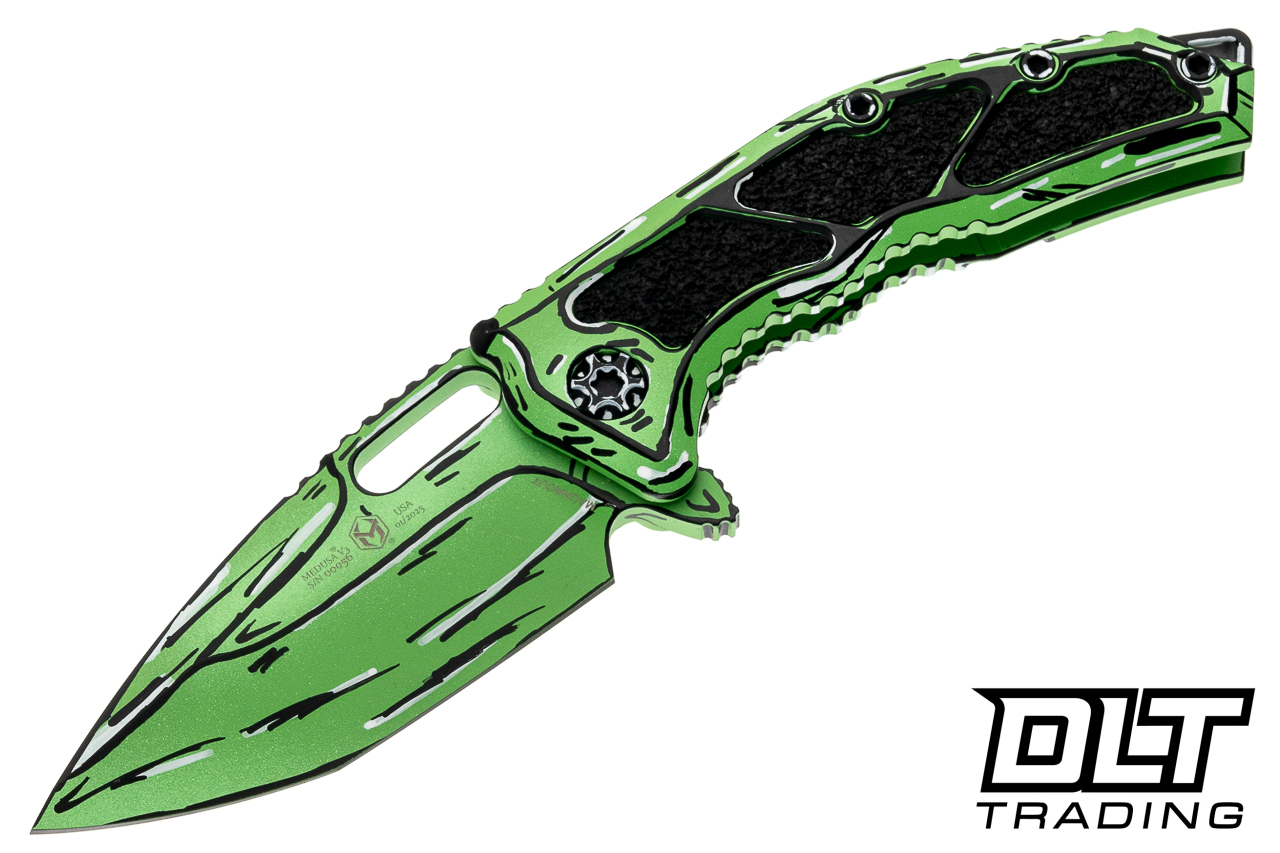 Heretic Medusa Manual Tanto MagnaCut - Toxic Green Cel Shading