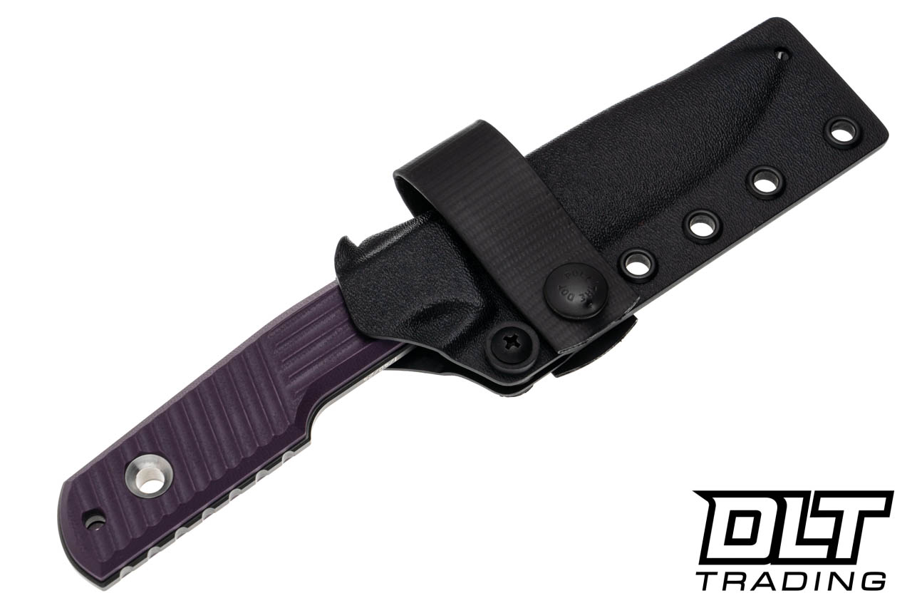 TRC Urban Tactical Elmax - Purple G-10 - DLC Finish - Kydex Sheath
