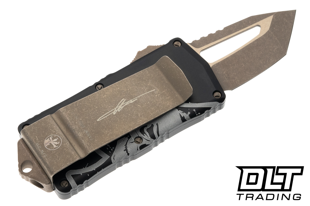 Microtech 158-13DCS Exocet T/E - Black Handle - Bronze Blade