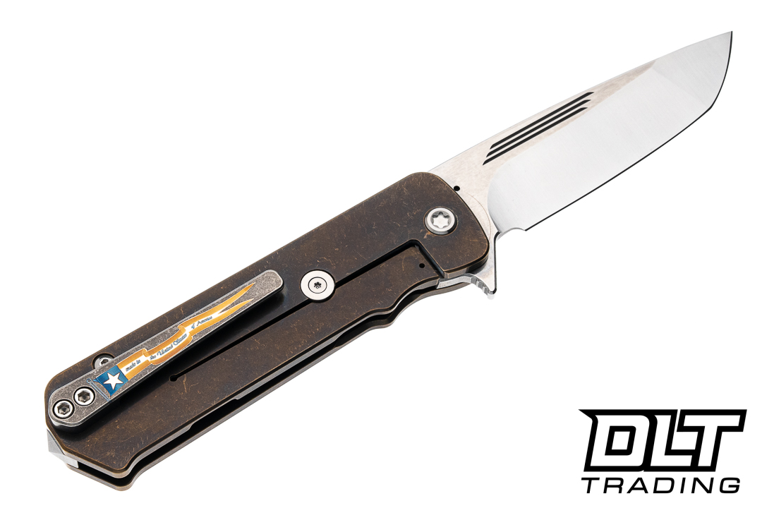 Medford TFF-4 Tanto - Tumbled S35VN - Bronze Titanium - Black G-10
