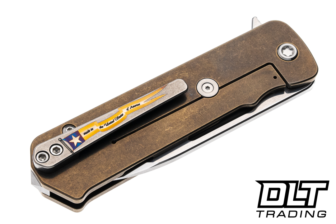 Medford TFF-4 - Drop Point - Tumbled S35VN - Bronze Titanium